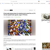 El mercado transaccional de Amrica Latina moviliza un 21% ms de capital hasta agosto, segn TTR Data